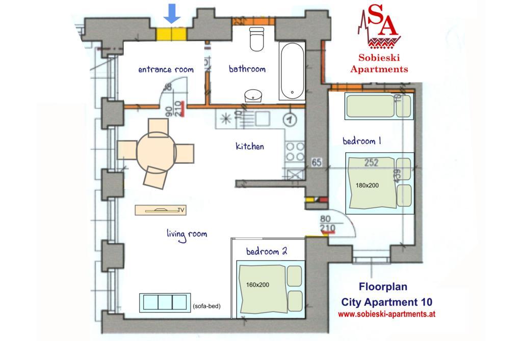 Sobieski Center Apartments 维也纳 外观 照片